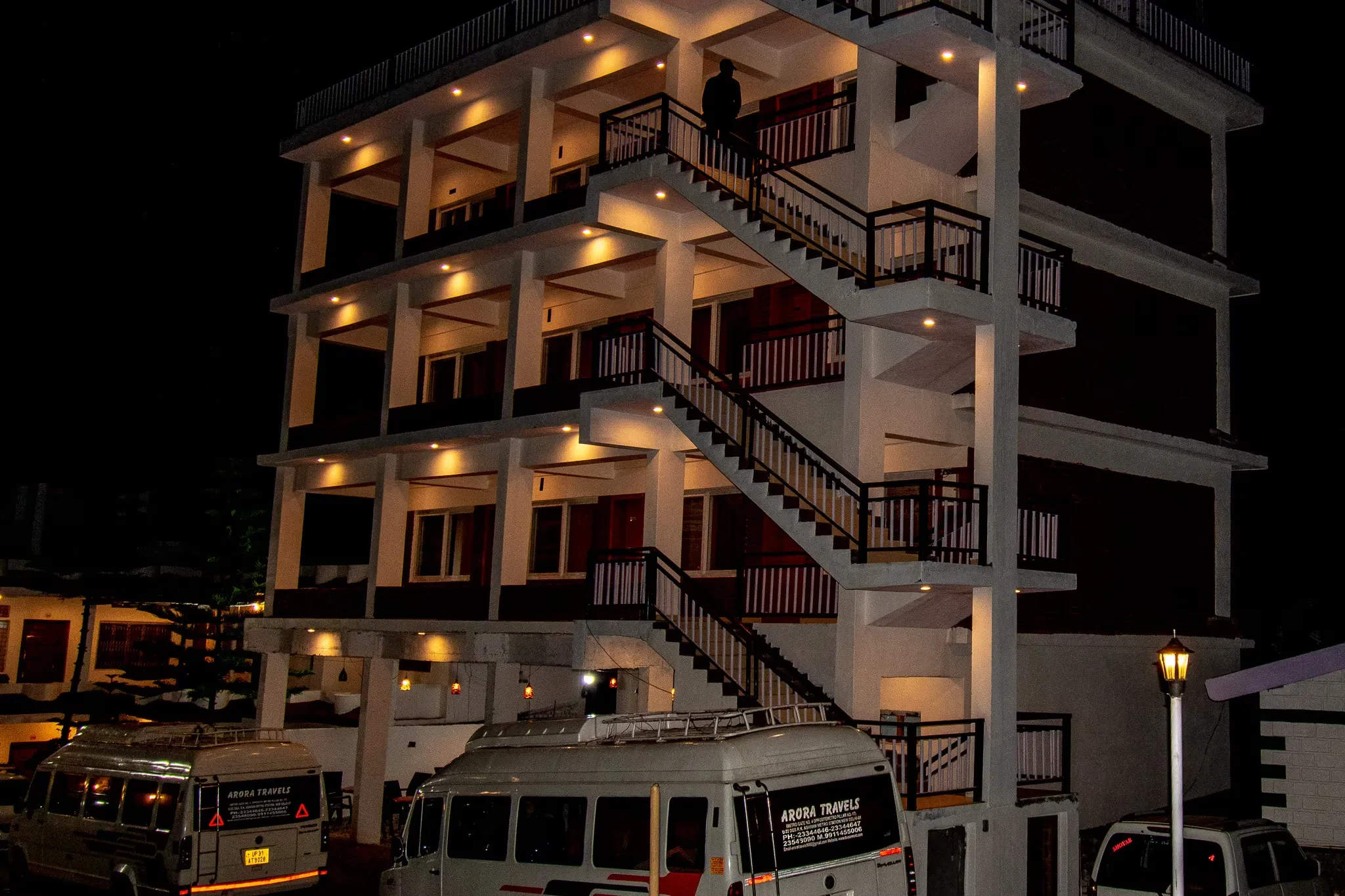 Hotel Devbhoomi Barkot [Hotel Image At Night]